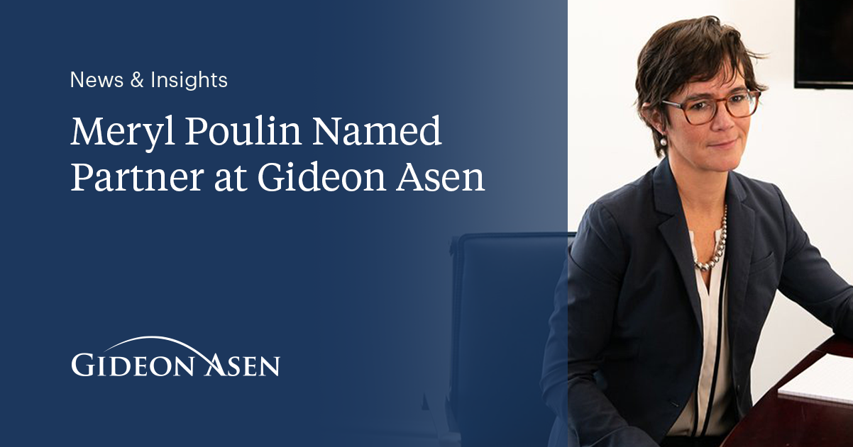 Meryl Poulin Named Partner at Gideon Asen